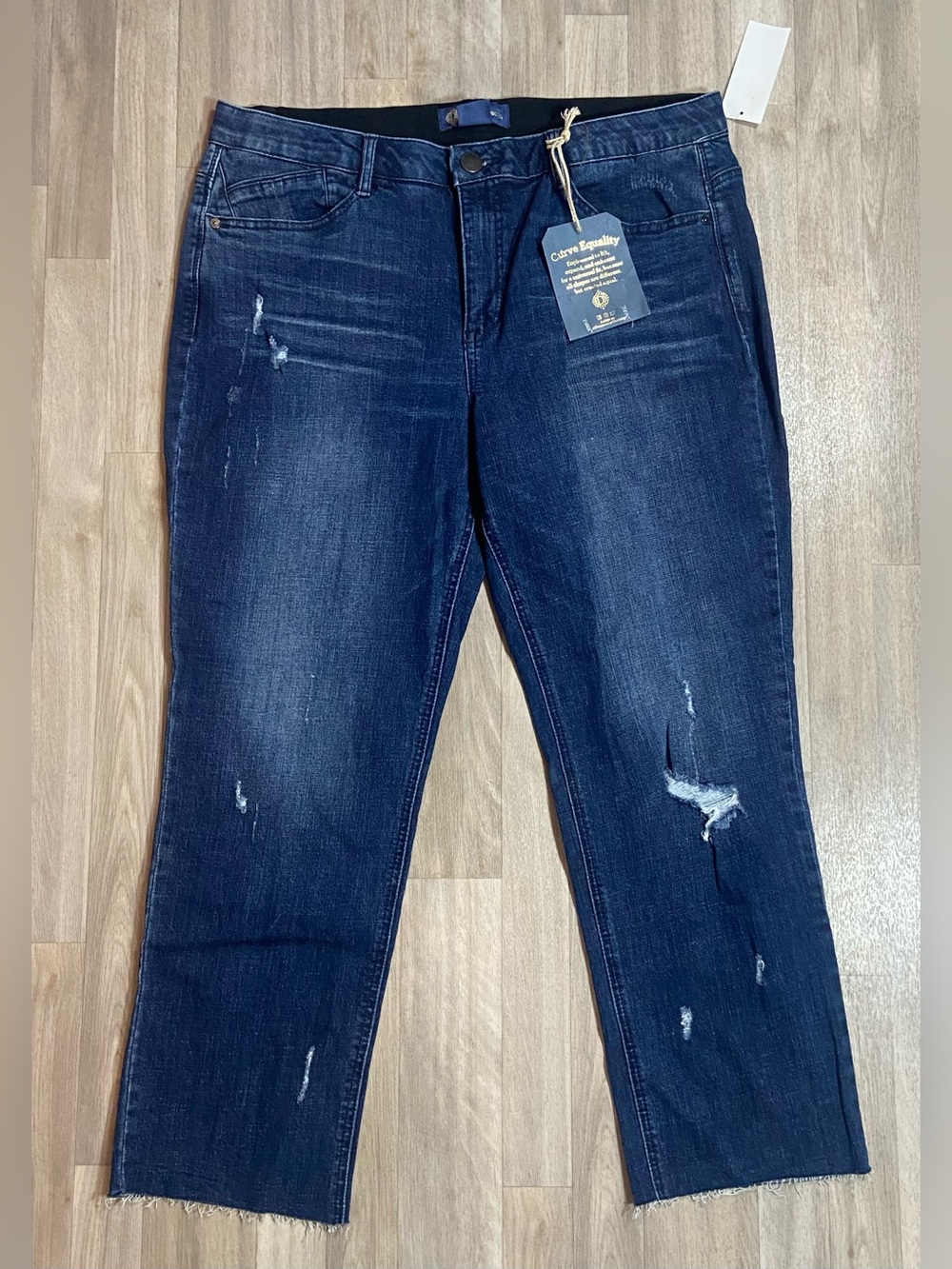 Democracy Absolution Jeans Women’s 16 Dark Wash Stretch Straight Leg NWT Org $88